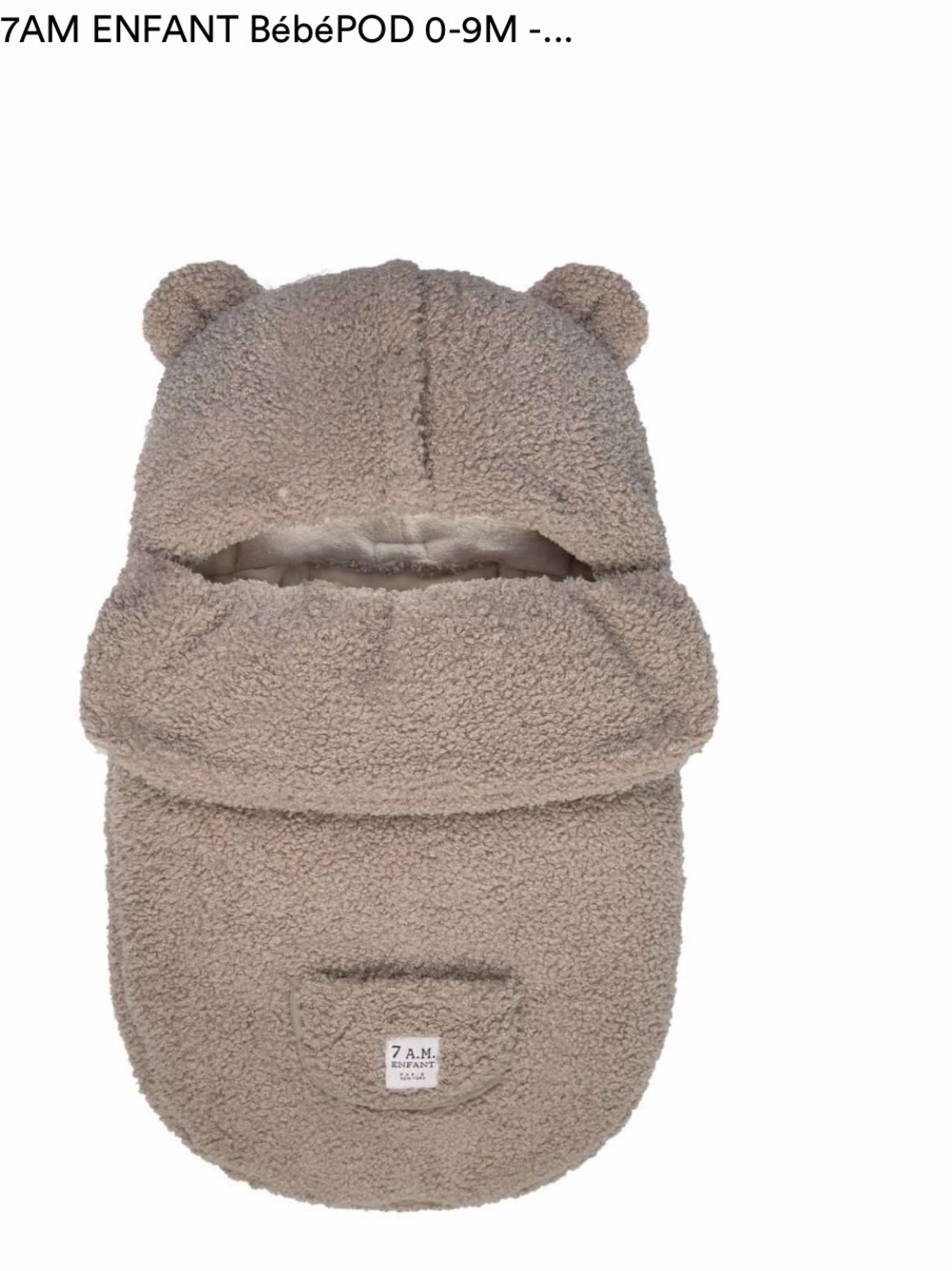 7Am BébéPOD Cozy Bear Baby Pod - Taupe
